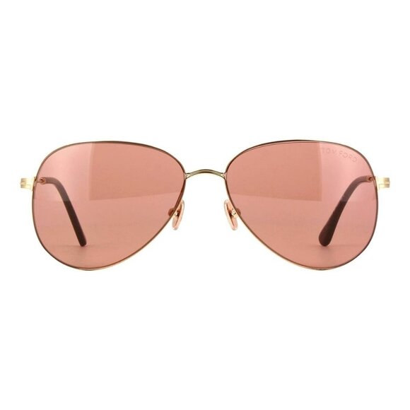 New TOM FORD Porscha Gold Aviator FT0993/S 32E Sunglasses Women - Picture 2 of 4